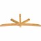 Ekena Millwork Alberta Rough Sawn Timber Gable Bracket, Western Red Cedar, 96"W x 40"H x 4"D x 4"F, 10/12 Pitch GBW096X40X0404ALB00RWR - alternate 2